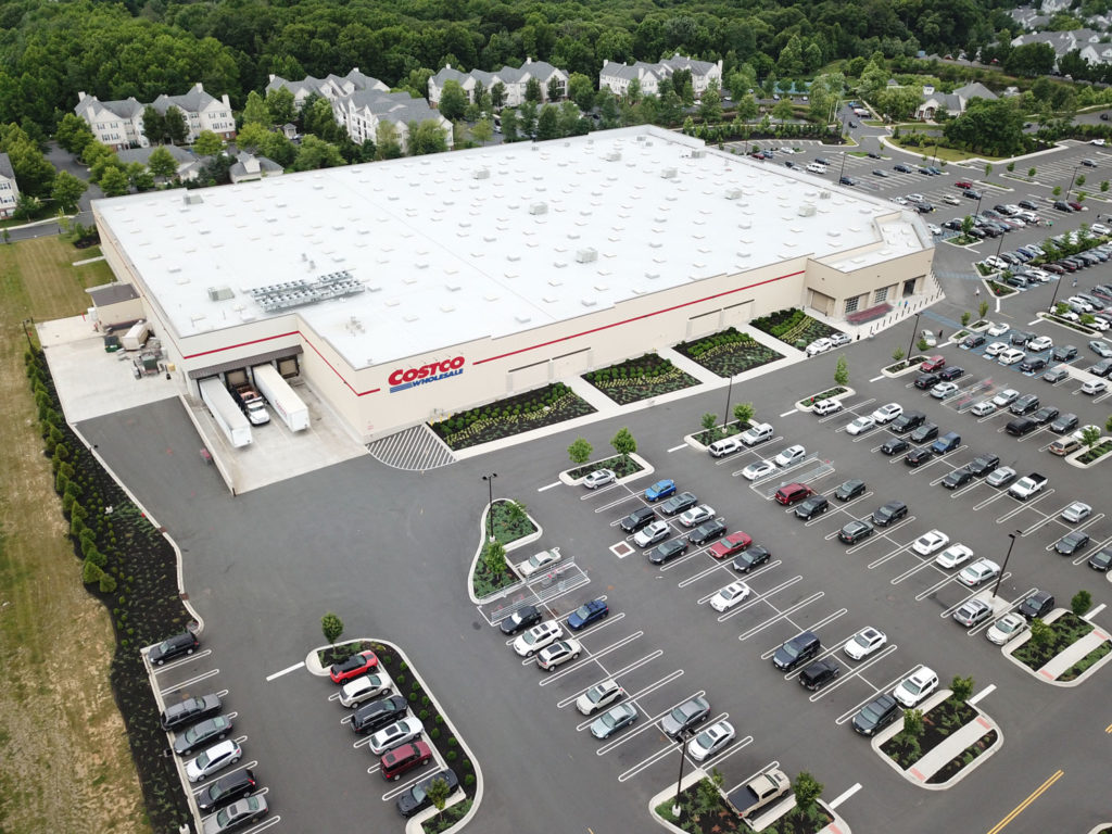 Commercial landscape maintenance at Costco