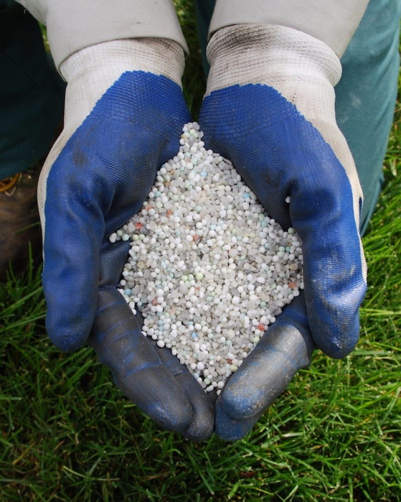 fertilizer-hands Fertilizer for lawn